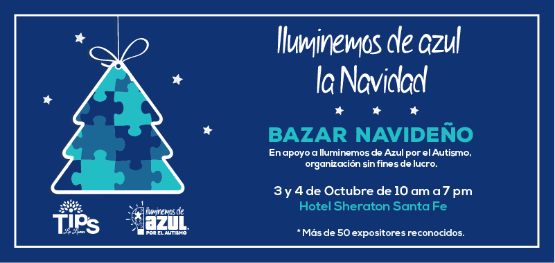 Gran Bazar con Causa: Iluminemos de Azul la Navidad