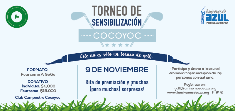 Golf: Torneo de Sensibilización por el autismo en Cocoyoc